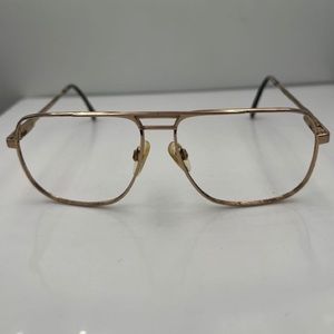 Vintage Luxottica TED Gold Aviator Sunglasses Frames